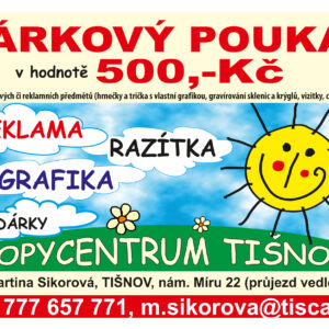 Dárkový poukaz CopyCentrum Tišnov - 500